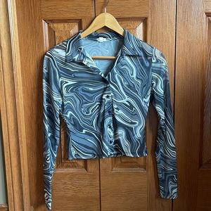 Garage Patterned Blouse - Size S